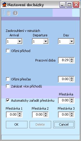 Attendance setup