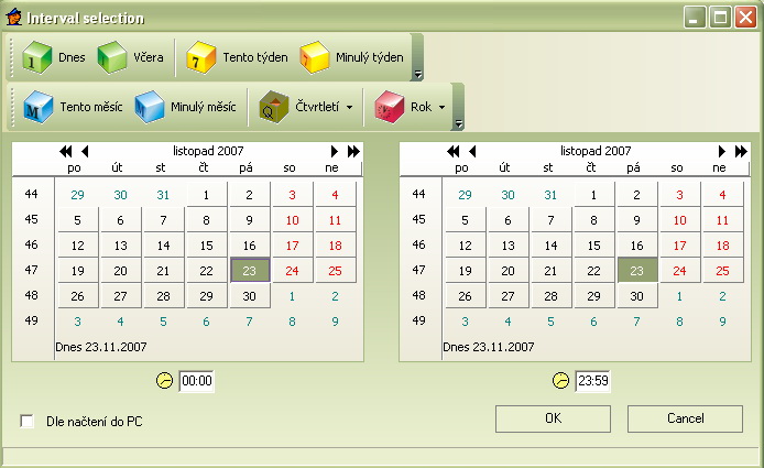 Interval selection