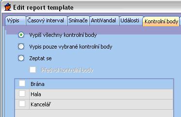 Edit report template