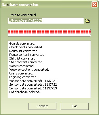 Database convertion