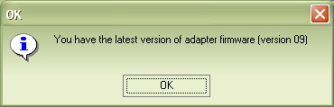 Adapter firmware OK